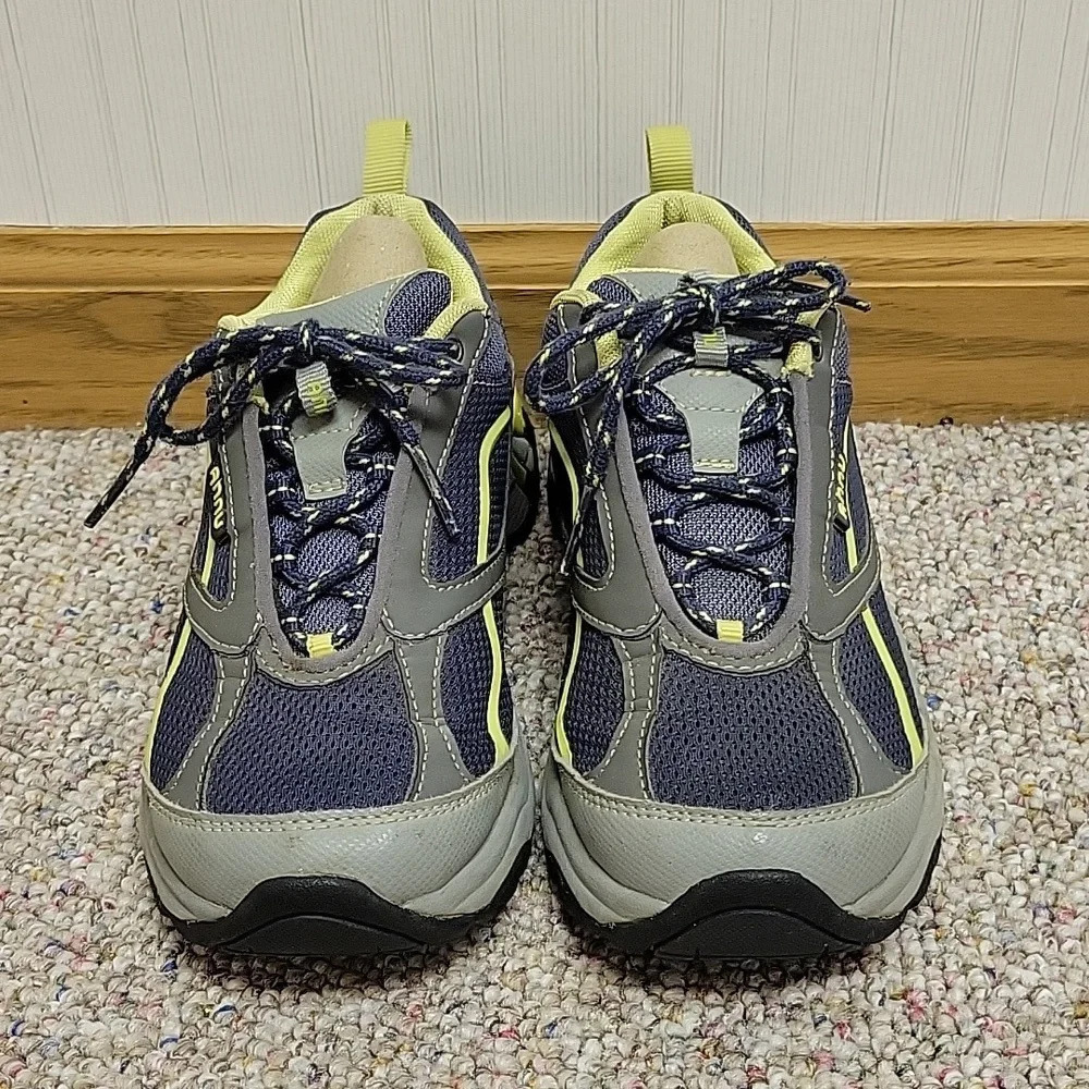 Ahnu Mesh Trail Running Shoes Women's Blue and Gray Sz 6 outdoor gym workout